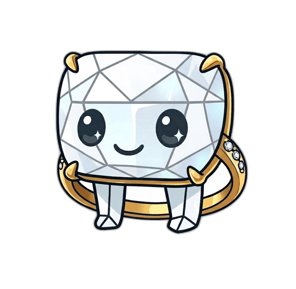 Lab-grown cushion diamond